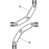 PIONOWY ŁUK PRZEGUB.90 85X400MM