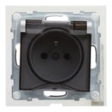 Suno Gniazdo Pojedyncze Z Uziemieniem 2P+Z IP44 16A 250 V Zaciski Automatyczne Z Przesłoną Aluminium 721386 LEGRAND