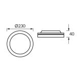 Plafoniera LED AMADEUS LED C 18W WHITE CCT