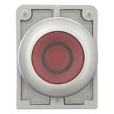 M30C-FDL-R-X0 Przycisk podświetlany 30mm płaski czerwony O z samopowrotem 182958 EATON
