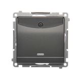 Simon 54 Łącznik hotelowy podwójny z podświetleniem antracyt *Tylko do ramek S54 PREMIUM. Wymagane j