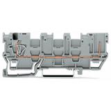 X-COM złączka bazowa 1-przewodowa/1-pinowa szara