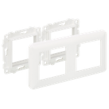 Simon Connect Suport podtynkowy z ramką 2x K45 czysta biel