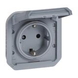 NOWE PLEXO - GN. SCHUKO 2P+Z ZACISKI ŚRUBOWE MECHANIZM 16A-250V SZARE 069571L LEGRAND