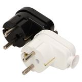 Wtyczka kątowa biała WT-16U/BIAŁY ORNO