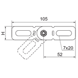 LGJH30 Łącznik przegubowy do korytka 1,0 mm