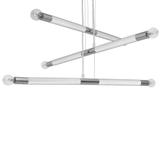 Milagro lampa wisząca Bastone 6xE14 biała/chrom MLP6568