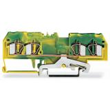 złączka PE 4-przewodowa 4 mm2 żółto-zielona