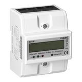 3-fazowy cyfrowy wskaźnik zużycia energii elektrycznej, 100A, 4 moduły, DIN TH-35mm