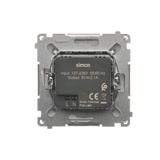 Simon Basic Ładowarka 2 x USB 2.1 A 5V DC 230V srebrny mat