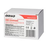 Ładowarka 2xUSB (typ A 3,4A) wpuszczana w blat czarna OR-GM-9019/B ORNO