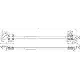 Kabel uziemiający 10 mm2 / dł. 3,0 m (kolor czarny)