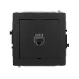 DECO Mechanizm gniazda komputerowego pojedynczego 1xRJ45, kat. 8, ekranowany, 8-stykowy, bez pola op