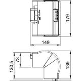 GK-AH70170CW, Naroże zewnętrzne ruchome