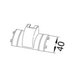 tehalit.EK Odgałęźnik 40x40mm biały