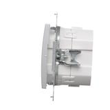 Simon 54 Elektroniczny łącznik/przycisk 4-krotny do sterowania 4 obwodami srebrny mat