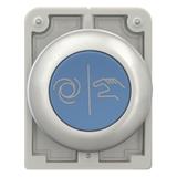 M30C-FD-B-X217 Przycisk 30mm płaski niebieski X217 z samopowrotem 182967 EATON