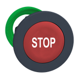 Harmony XB5 Główka przycisku bez podświetlenia kryty czerwony białe oznaczenie STOP