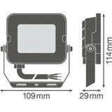 Naświetlacz LED 10W 1000lm 6500K IP65 Czarny COMPACT V 4058075574595 LEDVANCE