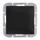Łącznik krzyżowy podtynkowy Pearl, 10A, 250V, WP-8P, czarny