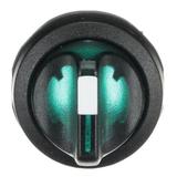Przełącznik obrotowy 2poz. zielony M2SS3-11G