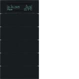 BERKER B.IQ Przycisk pięciokrotna z regulatorem temperatury i wyświetlaczem szkło czarne 75665592 HA