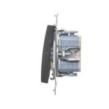 Simon 54 Łącznik krzyżowy podwójny 10A 250V szybkozłączka antracyt DW7/2.01/48 KONTAKT