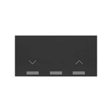 Simon 100 Przycisk roletowy z klawisz iO Master na baterie (bateria guzikowa 37V) czarny mat