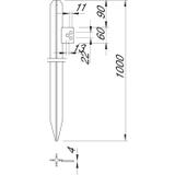 213/1000/DIN, UZIOM PROFILOWY 1 M Z NAKŁ.PRZYŁ