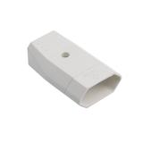 Gniazdo płaskie 10A/250V białe bez uziemienia