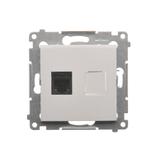 Simon 54 Gniazdo telefoniczne pojedyncze RJ12 biały