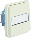 BERKER W.1 Łącznik uniwersalny z podświetlanym polem opisowym IP55 biały 30863532 HAGER