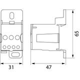 Blok rozdzielczy 80A Al/Cu UKK-80 1x16mm, 4x6mm, 2x16mm 49.580 OPATÓWEK