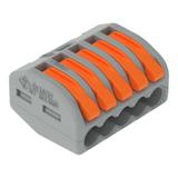 Szybkozłączka z dźwignią 5x 0,08‑4mm2 jasnoszara 222‑415 /40szt./ WAGO