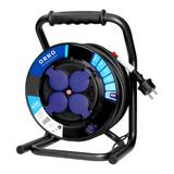 Przedłużacz bębnowy profesjonalny IP44, 4 gniazda 2P+Z, kabel gumowy olejoodporny, H07RN-F 3x2,5mm2,