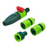 Zestaw ze zraszaczem prostym, złączkami, przyłączem do kranu 1/2"