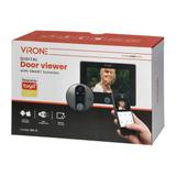 Elektroniczny wizjer do drzwi 4,3 HD z WiFi + Tuya, z funkcją nagrywania na kartę microSD, czujniki DV-3 ORNO