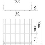 KORYTKA SIATKOWE GRM 55X300 FT