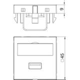 MTG-U3A S RW1, Wspornik multimedia USB 3.0 A, gn. z poł.śrub.