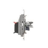 Simon 54 Gniazdo głośnikowe 4-krotne Przekrój przewodów dla wejścia i wyjścia 25 mm2 srebrny mat