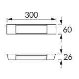 Oświetleniowa oprawa liniowa SMD LED BARY LED 9W 4000K