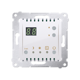 Simon 54 Regulator temperatury z wyświetlaczem z czujnikiem wewnętrznym 16(2) A 230V biały