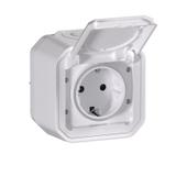 NOWE PLEXO - GN. SCHUKO 2P+Z ZACISKI AUTO KOMPLET NATYNKOWY 16 A-250V BIAŁE 069770L LEGRAND