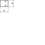 tehalit.LF Kanał elektroinstalacyjny PVC 40x40mm biały LF4004009016 HAGER