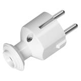 Wtyczka prosta Uni-Schuko 16A, 230V, biała