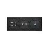 Simon 54 Touch Panel dotykowy S54 Touch 3 moduły 1 pole dotykowe + 2 pola dotykowe poziome + 4 pola dotykowe zastygła lawa DSTR3124/73 KONTAKT