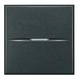 AXOLUTE - Przycisk jednobiegunowy NO 10A (zaciski automatyczne) 2 moduły AXIAL antracyt, Bticino