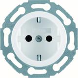 Serie 1930/Glas Gniazdo SCHUKO z podwyższoną ochroną styków samozaciski biały Berker 4755 WTS1200WG HAGER