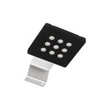 OPRAWA NA WYSIĘGNIKU LEDOWA KWADRATOWA EVITA, 12V DC, 2.2W, 9 SMD5630, CIEPŁY BIAŁY, KOLOR OPRAWY CZ