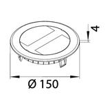 tehalit.VE-EE Pokrywa uchylna do puszki instalacyjnej R02 PA stalowy